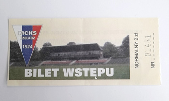 MCKS Czeladz league match ticket (unknown date)