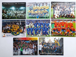 FIFA World Cup champions team's 1930-2018 photos postcards (21 items)