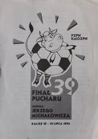 39 Final of the Jerzy Michałowicz Cup official programme (10-14.07.1995)