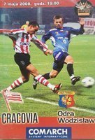 KS Cracovia - Odra Wodzislaw Slaski Orange Ekstraklasa (07.05.2008) official programme
