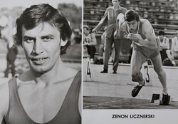 Zenon Licznerski (athletics) postcard