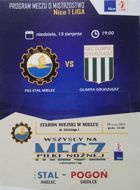 Stal Mielec - Olimpia Grudziadz First League (Poland) (13.08.2017) official programme