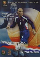 Czech - Netherlands, Qualifier EURO 2004 (10.09.2003) Official Programme