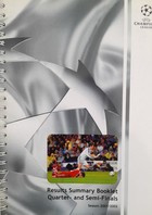 Champions League 2001/2002. Results summary booklet quarter- and semi-finals