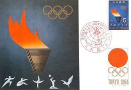 Postcard FDC Olympic Games Tokyo 1964