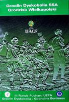 Groclin Dyskobolia Grodzisk Wielkopolski - FC Girondins de Bordeaux UEFA Cup match (26.02.2004) programme