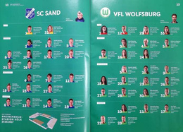 SC Sand 1946 - VfL Wolfsburg German Cup Womens Final (27.5.2017) official programme
