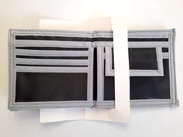 Tottenham Hotspur FC multi pocket black/grey canvas wallet (official product)