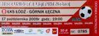 LKS Lodz - Gornik Leczna I league (17.10.2009) ticket