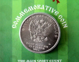 FIFA World Cup Russia 2018 logo commemorative coin (original product)