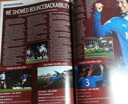 Match program Rangers - Stranraer 26.04.2014