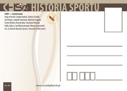 Czarni Lwów (1909) - Sport History collection No. 69 postcard