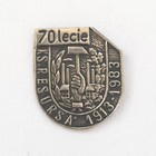 Resursa Łódź 70 years 1913-1983 silver plated badge