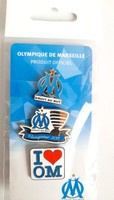 Olympique de Marseille set of 3 badges (official product)