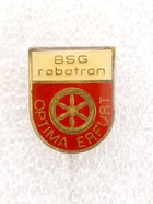 BSG Robotron Optima Erfurt badge (East Germany, epoxy)