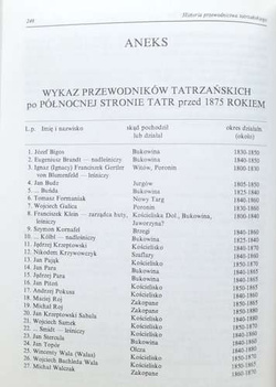 History of the Tatra Mountains guides