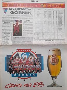 Poland I League Spring Round 1995 Fans Guide (Przeglad Sportowy)