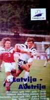 Latvia - Austria World Cup 1998 qualifying match programme (08.06.1997)