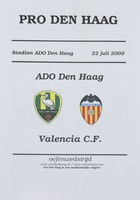 Ado Den Haag - Valencia CF, Friendly match (22.07.2009) Official Programme