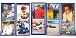 Formula 1 stars of the 1972-1982 set of 21 photos in etui