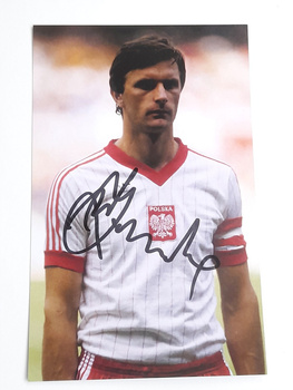 Photo Wladyslaw Zmuda (Poland National Football Team) with original autograph