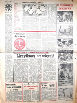 Sport journal - Summer Olympic Games Munich, set of 10 issues (25.8-13.9.1972)