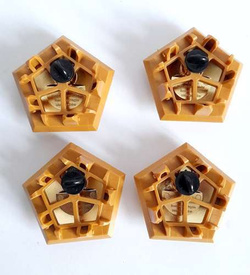 FIFA World Cup Qatar 2022 Puzzle Pin 3D Ball - Iconic Qatar Mosaic set of 12 pins (Official Licensed Product)