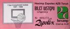 Heximp Zapolex AZS Torun Polish women's basketball league match ticket (1997/1998 season)