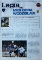 Legia Warszawa - Odra Wodzisław Śląski Orange Ekstraklasa programme (19.10.2007)