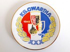 XXXth Anniversary of KS Gwardia Wroclaw 1945-1975 decorative porcelain plate (Wawel Porcelain Factory)
