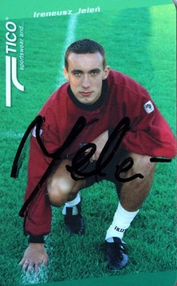 Photo Ireneusz Jelen (Poland National Football Team) with original autograph