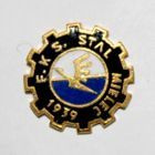 FKS Stal Mielec golden plated badge (enamel, with signature)