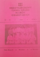 3rd International Judo Tournament of Guard Clubs. 22-23 May 1976 Wrocław