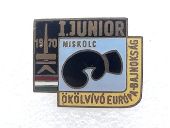 The 1st European Junior Boxing Championship - Miskolc 1970 badge (enamel)