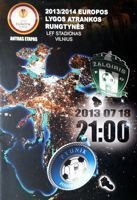 Zalgiris Wilno - FC Pyunik UEFA Europa League match programme (18.07.2013)