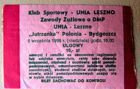 Unia Leszno - Jutrzenka Polonia Bydgoszcz speedway I League ticket (06.09.1998)