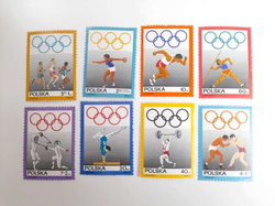 50th Anniversary of Polish Olympic Committee 1919-1969 post stamps (Poland)