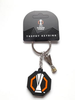 UEFA Europa League round logo keyring with trophy miniature (official licensed product)