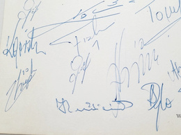 Poland Football Tam X FIFA World Cup 1974 postcard (Collectors Club) with 17 original autographs