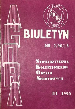 Bulletin of Sport Souvenirs Collectors Association "Agora" nr 2(13)/1990