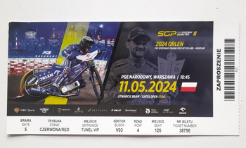 Poland Speedway Grand Prix of World Championship (Warsaw, 11.5.2024) ticket