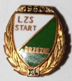 40 years LZS Start Brzezie with garland (enamel, with signature)