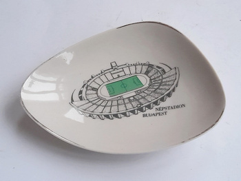 Budapest Nepstadion decorative porcelain small plate (Hungary)