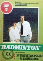 Program Polish Championships Badminton 1984