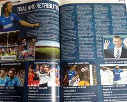 Match program Rangers - Stranraer 26.04.2014