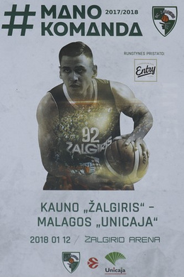 Official Programmes Zalgiris Kauno, European Cups 2017-2019 (set of 4 issues)