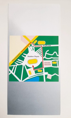 Parking Card ticket of Poland - Norway FIFA World Cup qualyfing match (1.9.2001, Chorzów)