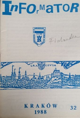 Bulletin of Polish Sport Souvenirs Collectors Association - volume 32 (1988)