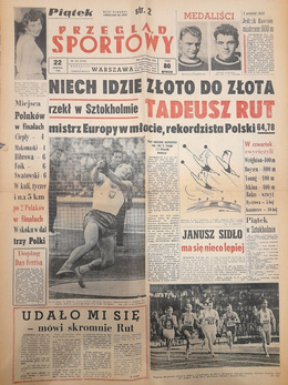 Przeglad Sportowy Magazine (nr 132/1958) - The European Athletics Championships in Stockholm