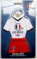 UEFA Euro France 2016 mini t-shirt car hanger (official product)